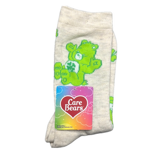 3/$18 Good Luck Care Bears Cream and Green Socks NWT